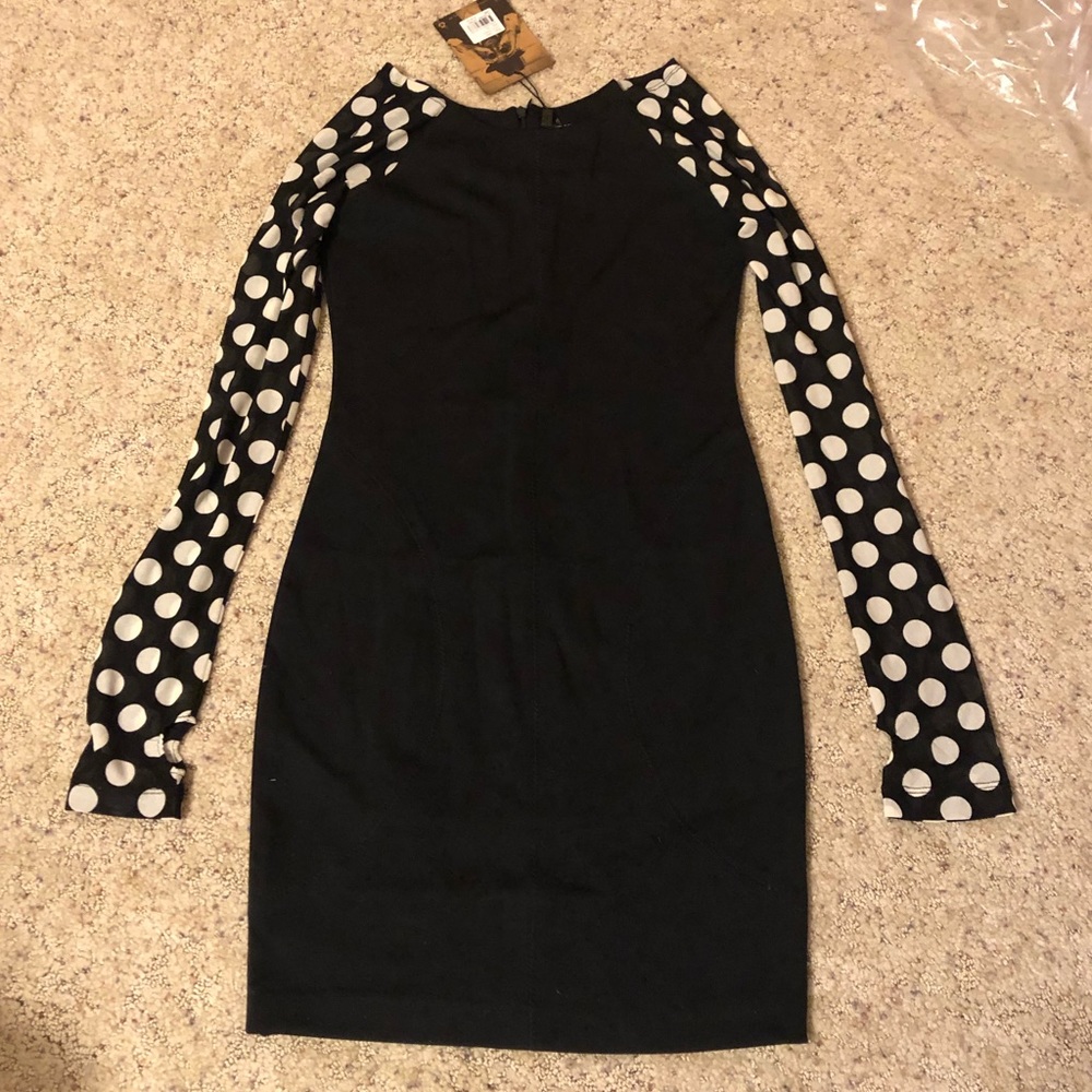 One Teaspoon black bodycon dress.